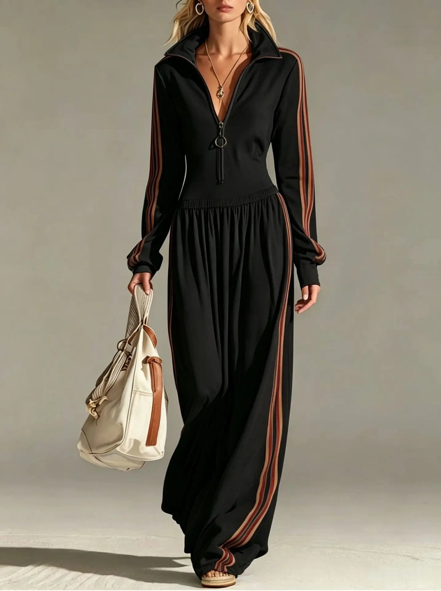 Eloise Activewear Stripe Jumpsuit