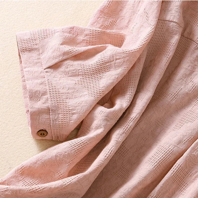 Elara Hooded Button Blouse