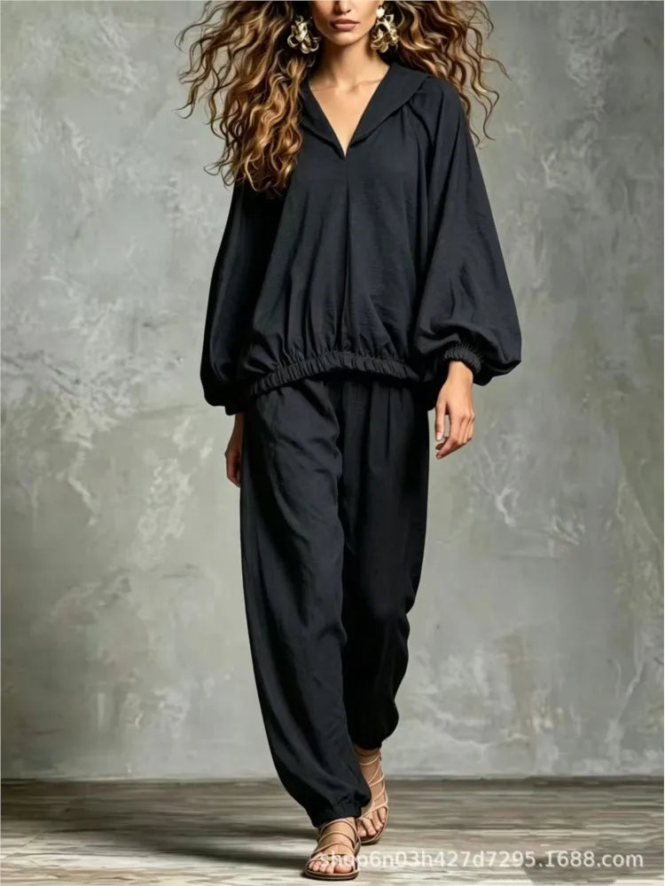 Emery Lantern Sleeve Lounge Set