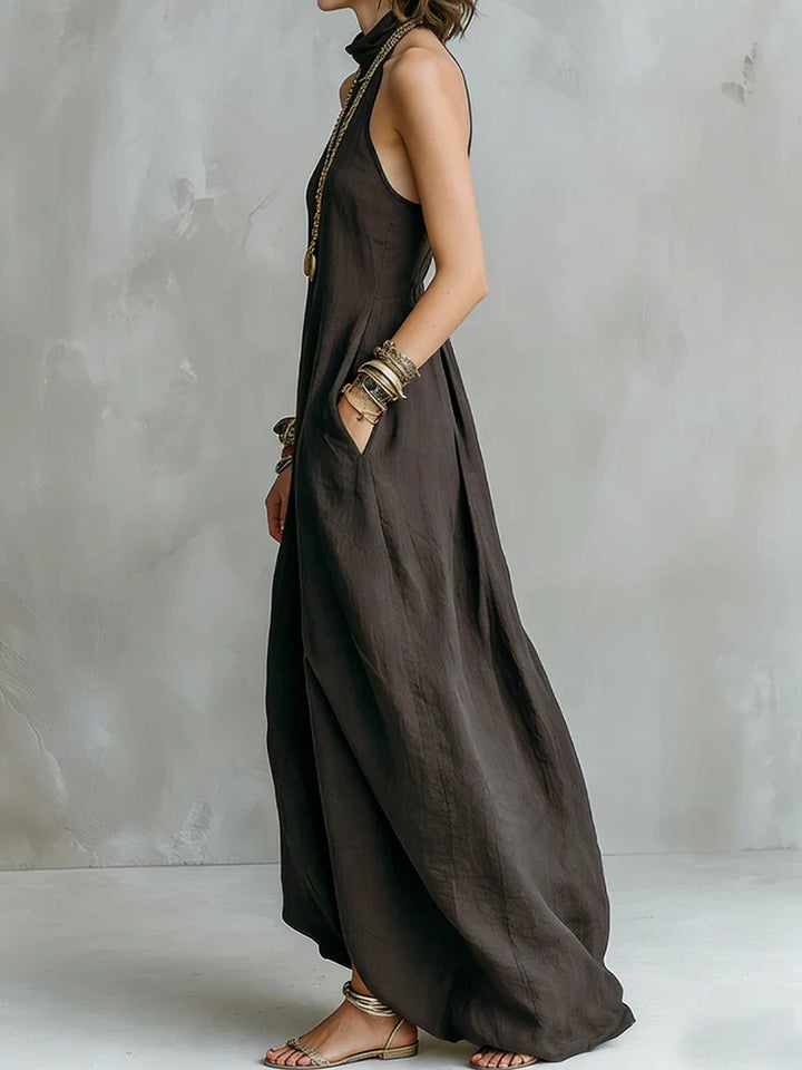 Nadia Halter Flowy Maxi Dress