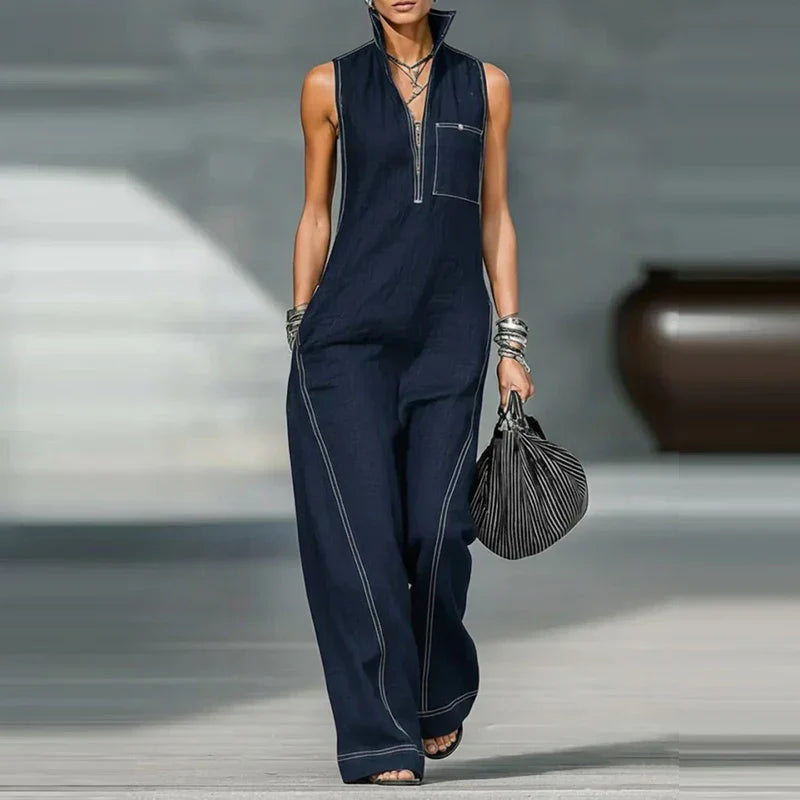Winnie Sleeveless Wide Leg Jumpsuit