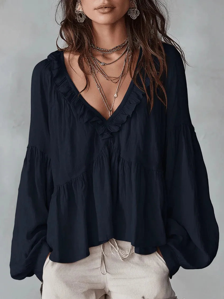 Delany Ruffle Blouse