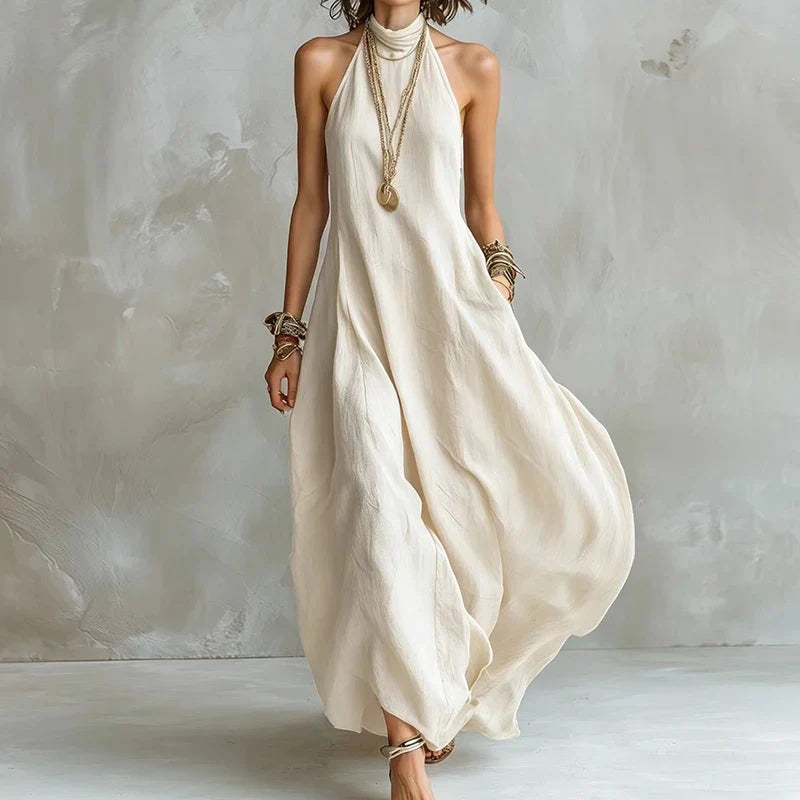 Nadia Halter Flowy Maxi Dress