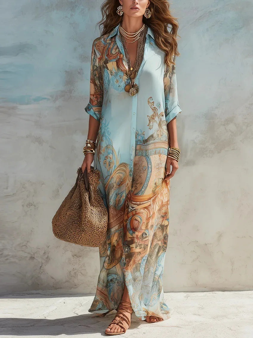 Anabella Elegant Boho Maxi Dress