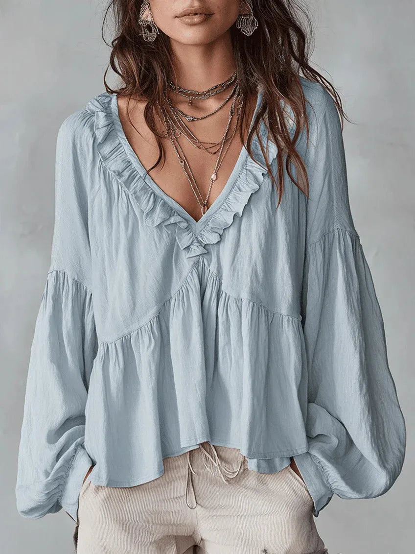 Delany Ruffle Blouse