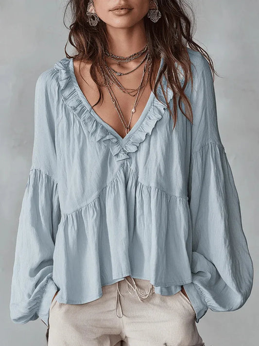 Delany Ruffle Blouse