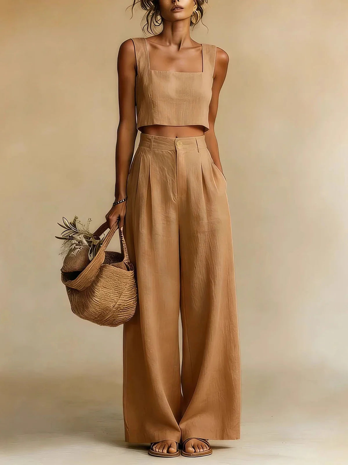 Lillian Palazzo Pants Set