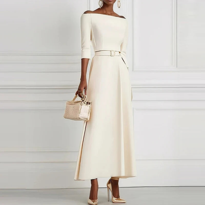 Tessa Elegant Long Sleeve Maxi Dress