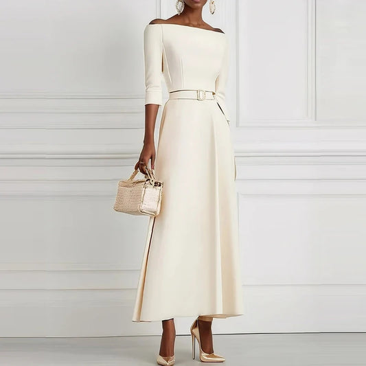 Tessa Elegant Long Sleeve Maxi Dress