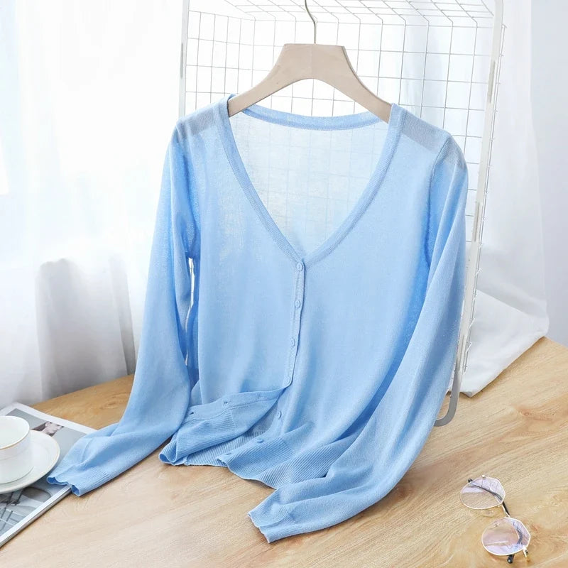 Georgia Ice Silk Cardigan