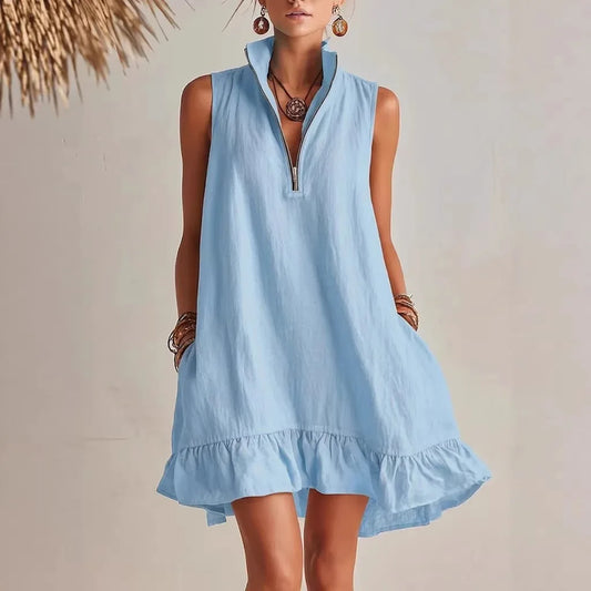 Shelby Ruffle Hem Mini Dress