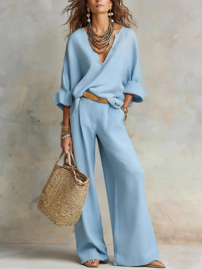 Tiffany Breathable Linen Matching Set
