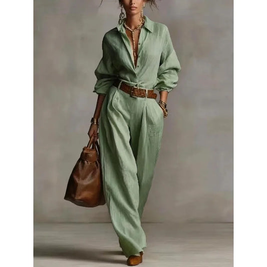 Avleena Button Down Lounge Set