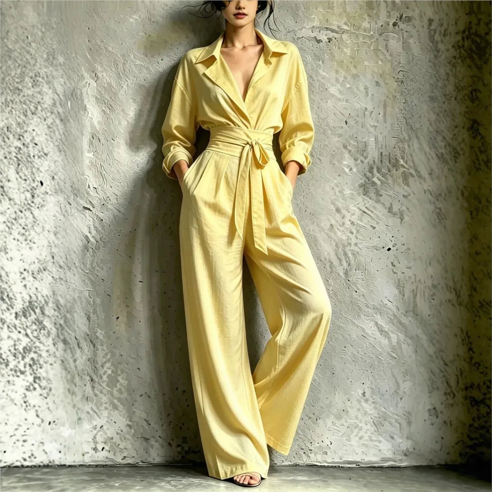 Aveline Tailored Wide Leg Jumpsuit