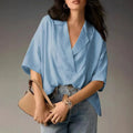 Claire V-Neck Oversized Blouse
