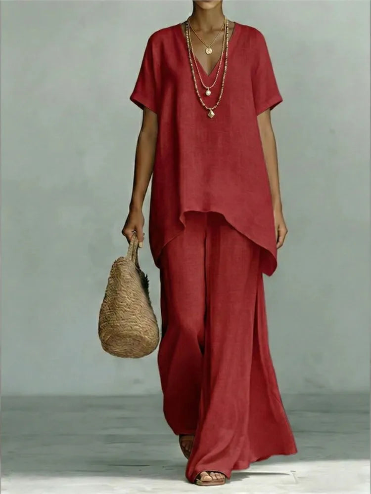 Madona Linen Two Piece Set