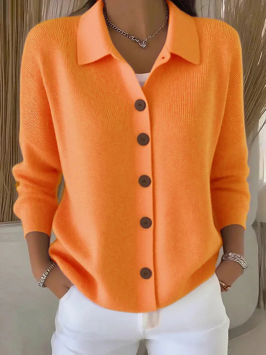 Fiona Collared Knit Cardigan