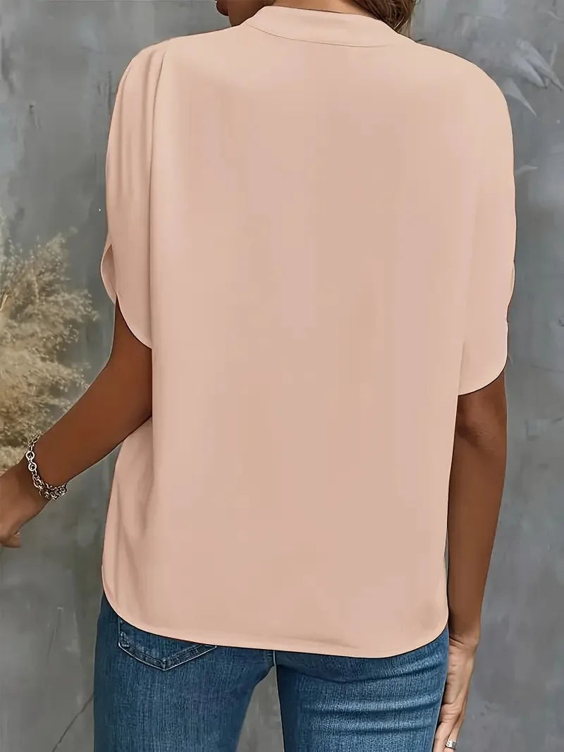 Clarke Silk Drape Blouse