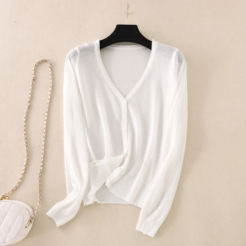 Georgia Ice Silk Cardigan
