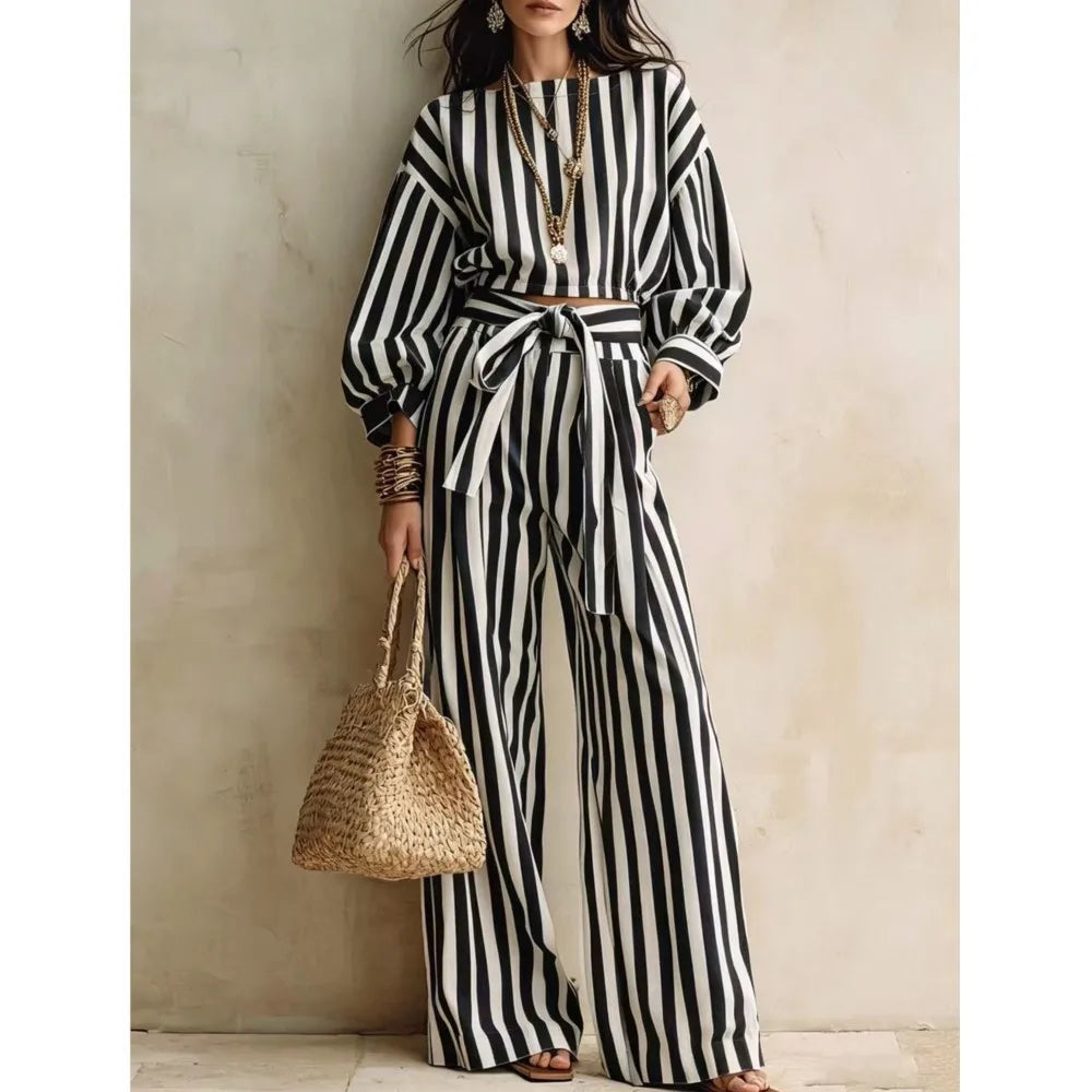 Wyonna Striped Matching Set