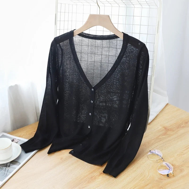 Georgia Ice Silk Cardigan