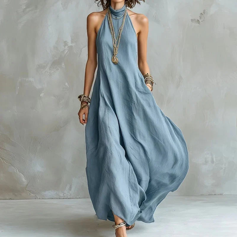 Nadia Halter Flowy Maxi Dress