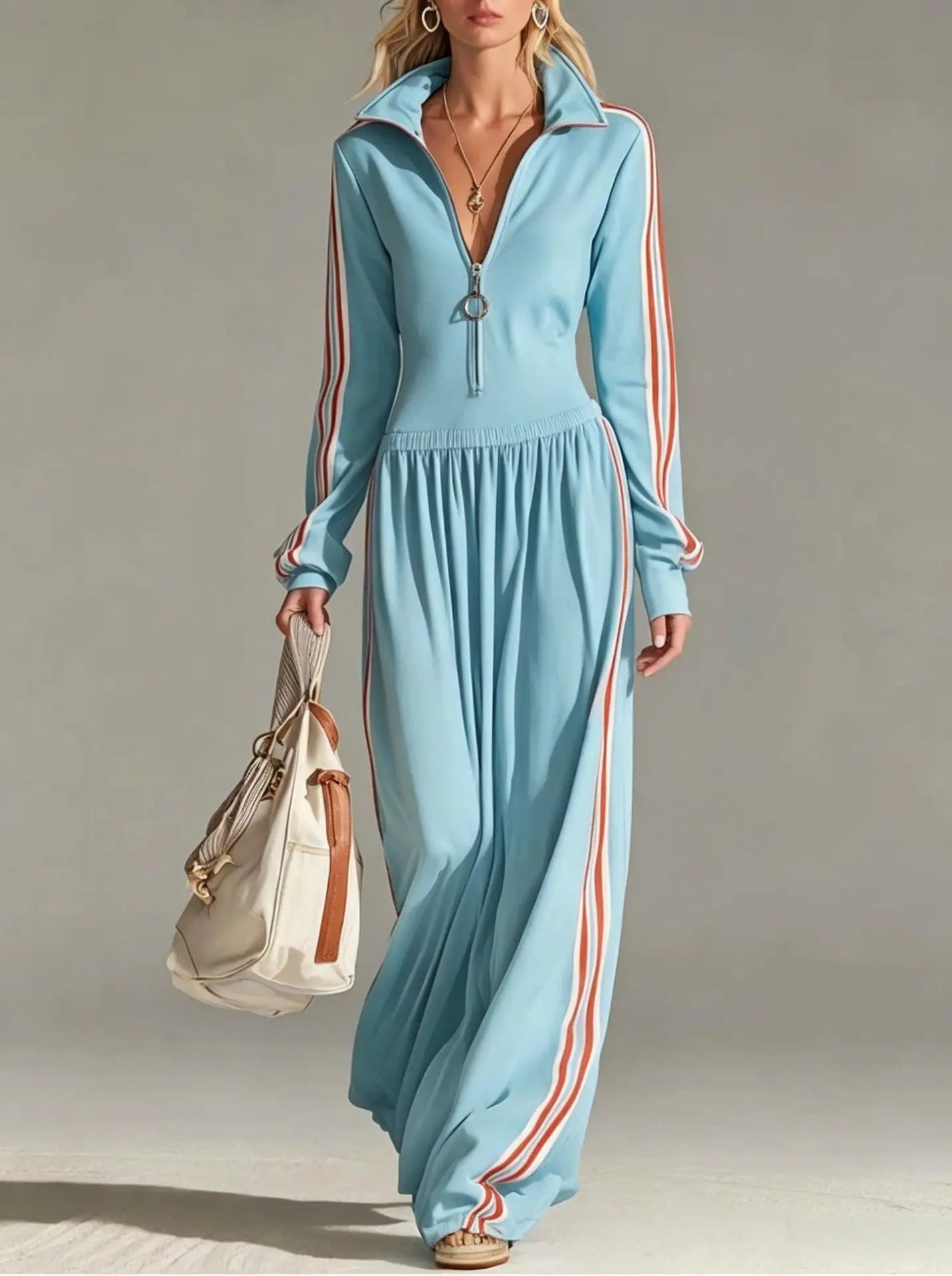 Eloise Activewear Stripe Jumpsuit