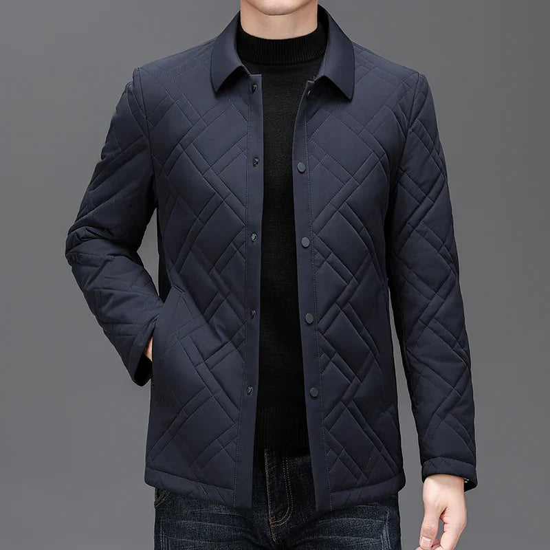 Velvora Men's Diamond Quilted Stylish Jacket