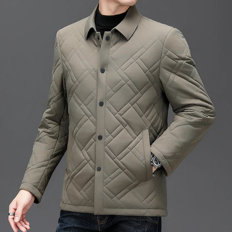 Velvora Men's Diamond Quilted Stylish Jacket
