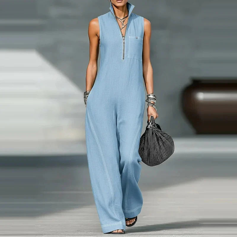 Winnie Sleeveless Wide Leg Jumpsuit
