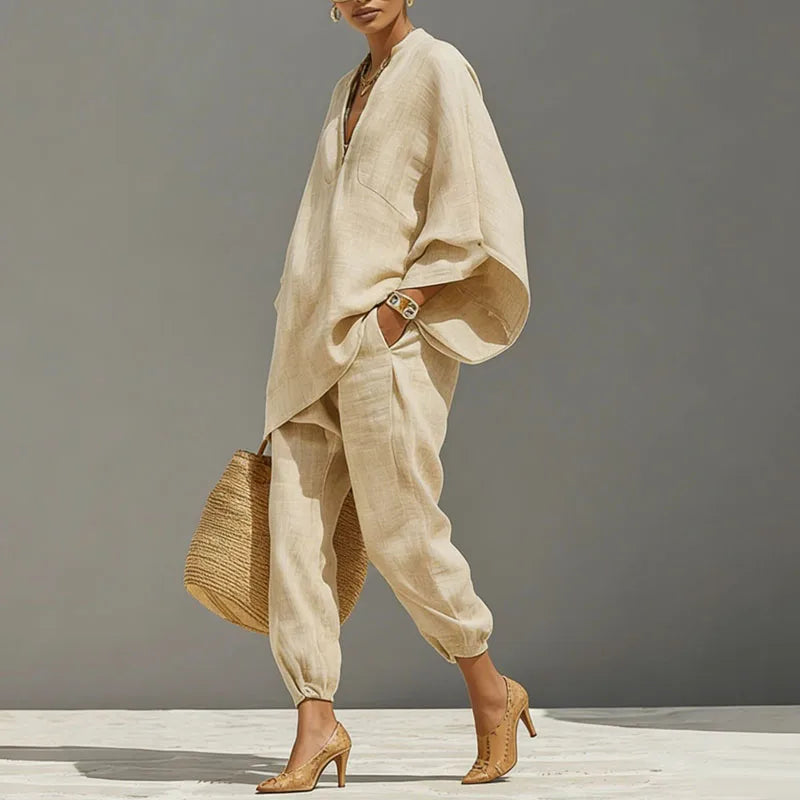 Paulina Linen Matching Set