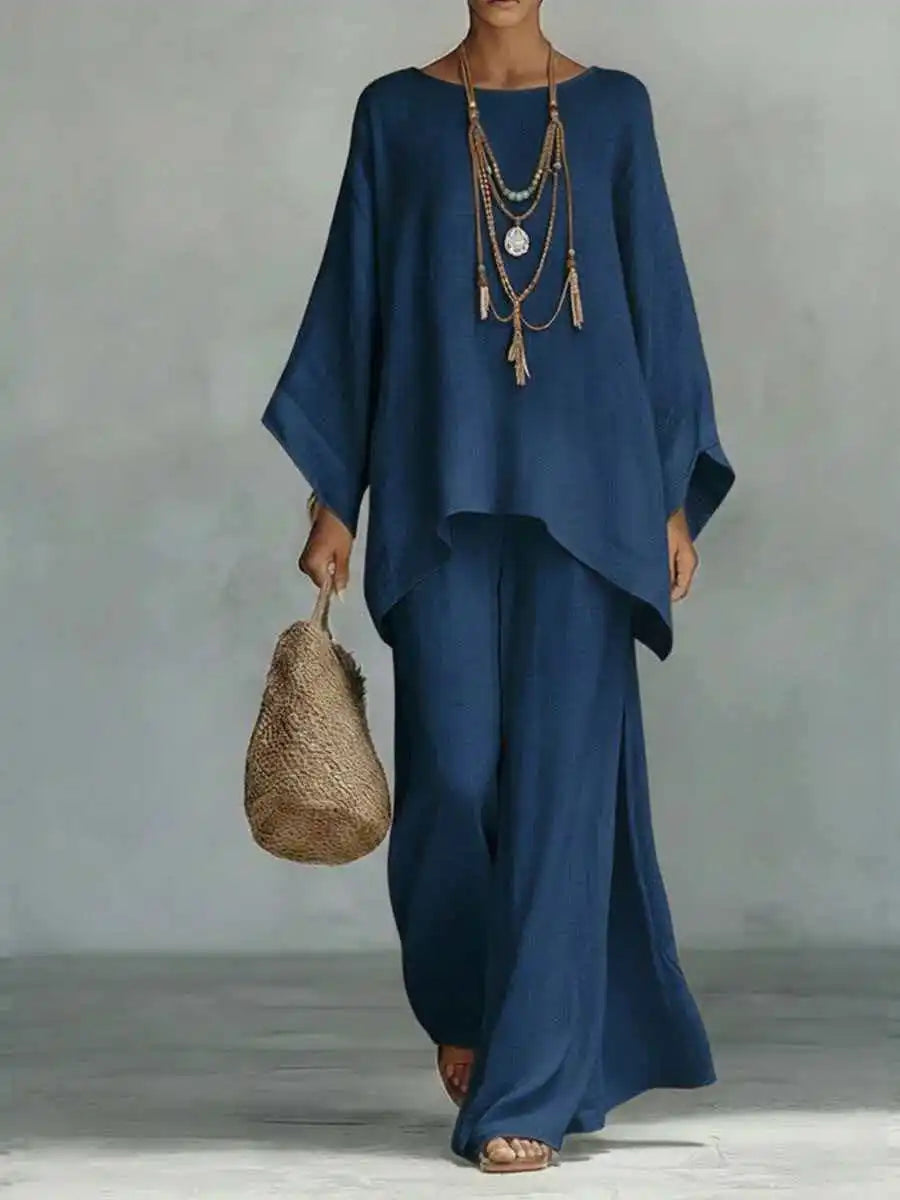 Serena Linen Two Piece Set
