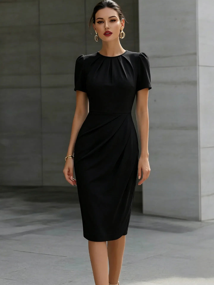 Cordella Waist Cinched Midi Dress
