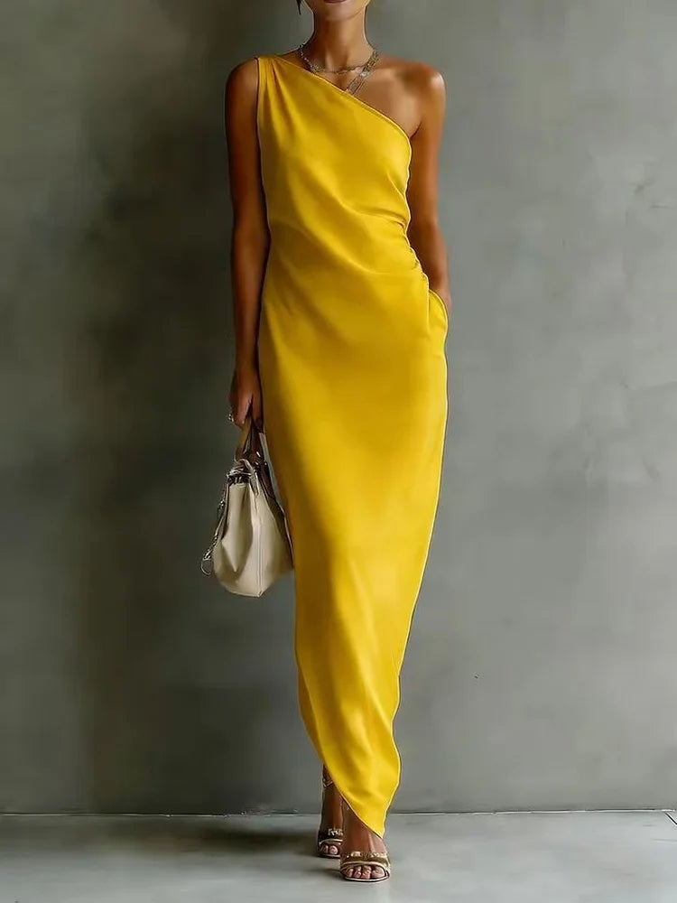 Ruby One Shoulder Maxi Dress