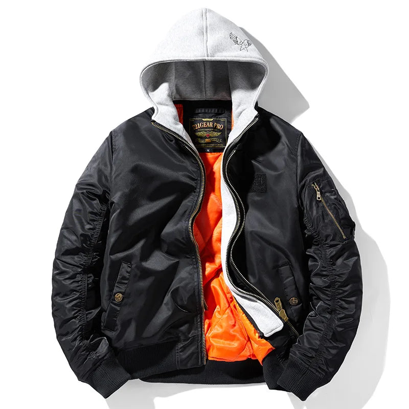 Montclair Men Hooded Tough Bomber Jacket