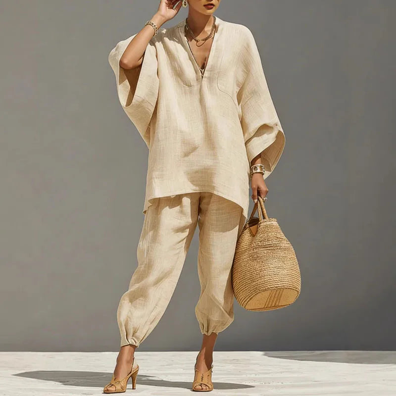 Paulina Linen Matching Set
