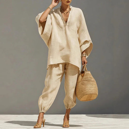 Paulina Linen Matching Set