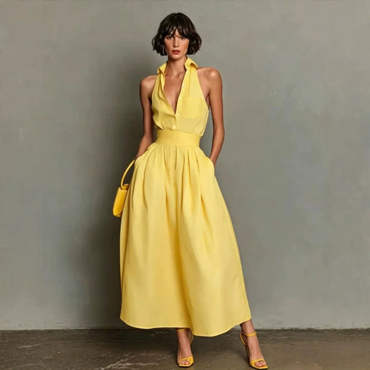 Polene Collar Shirt Midi Dress