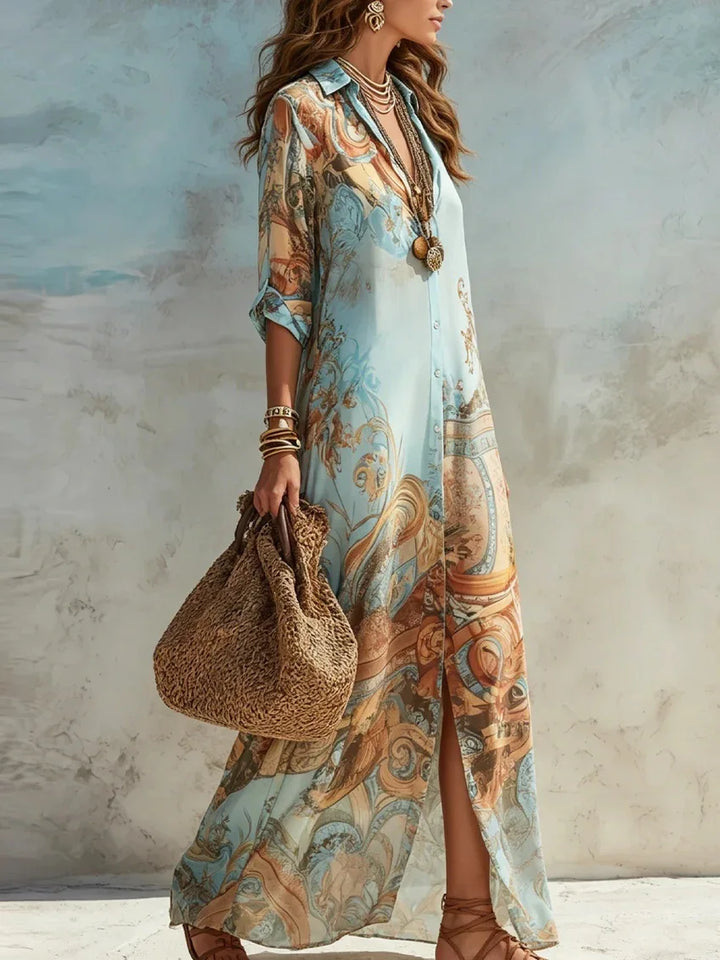Anabella Elegant Boho Maxi Dress