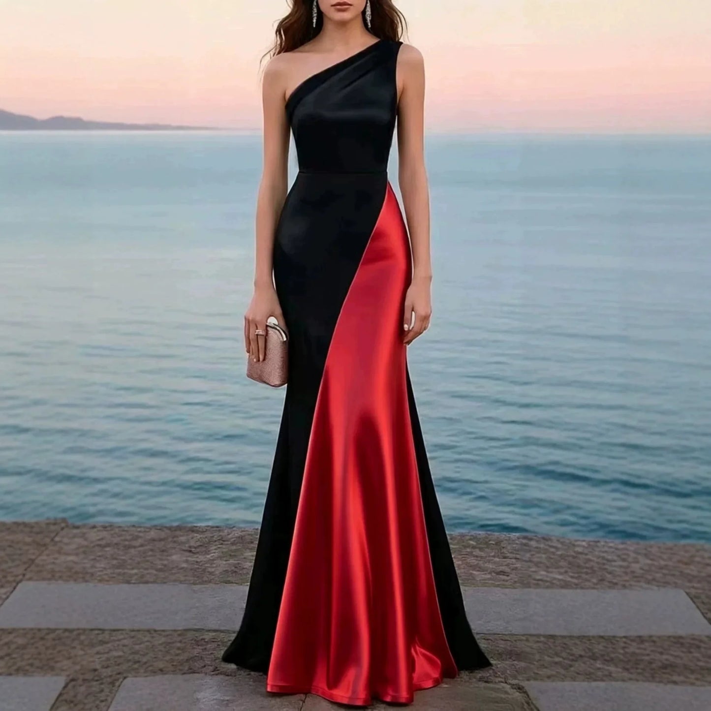 Quinn Satin Wedding Guest Dress