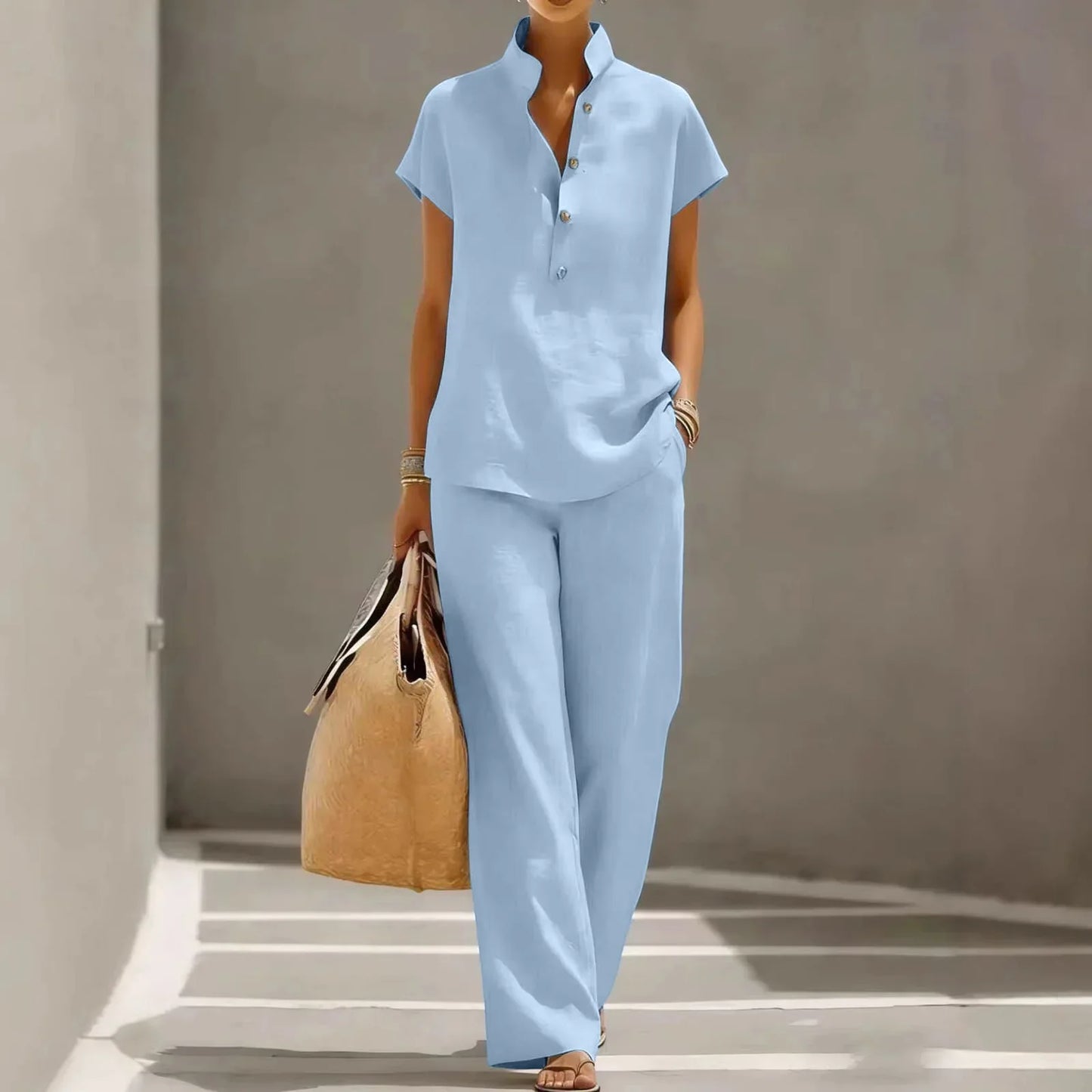 Nikkie Breathable Linen Matching Set