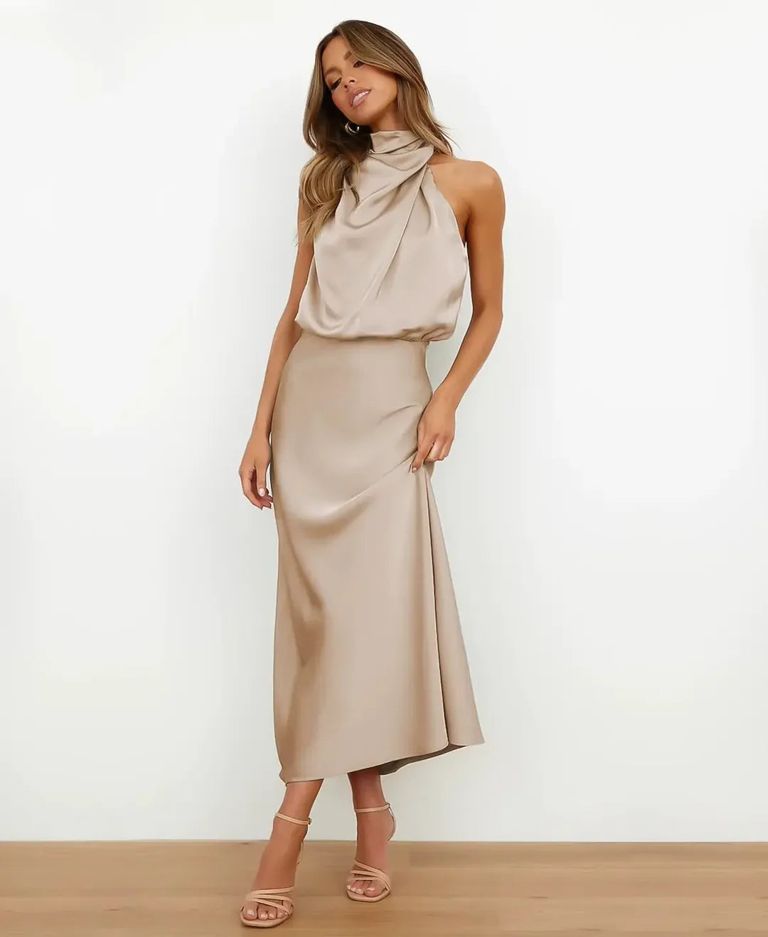 Fiona Elegant Midi Dress