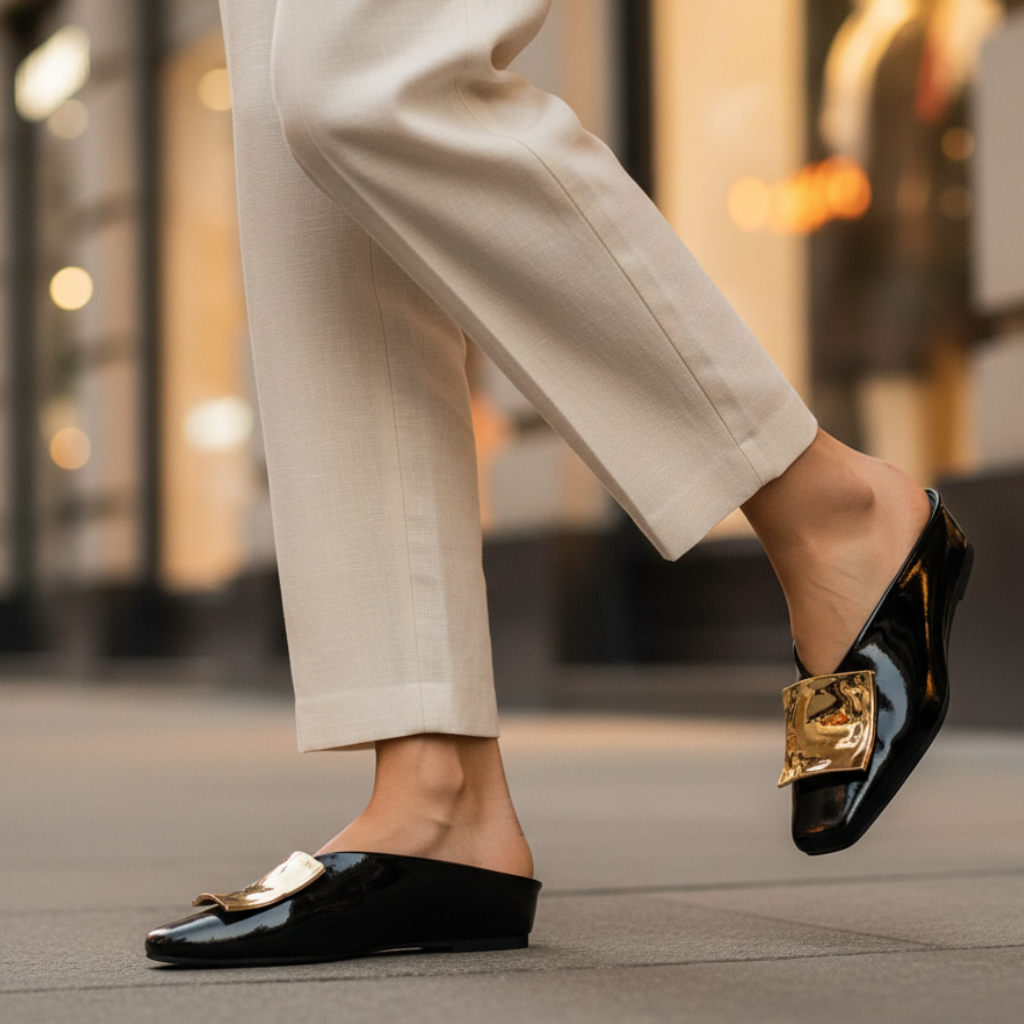Adeline Square Toe Flats