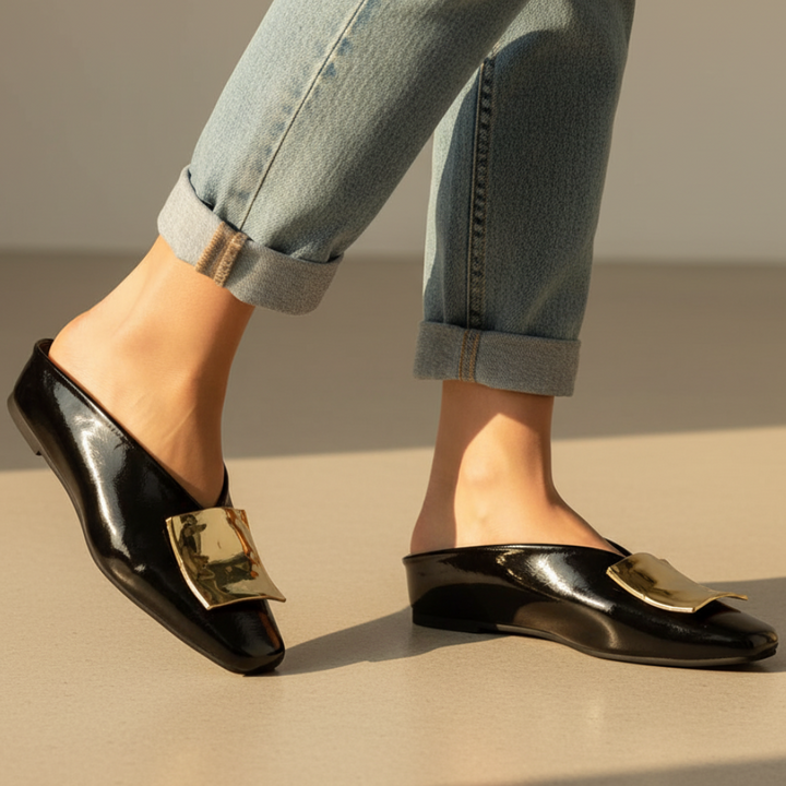 Adeline Square Toe Flats