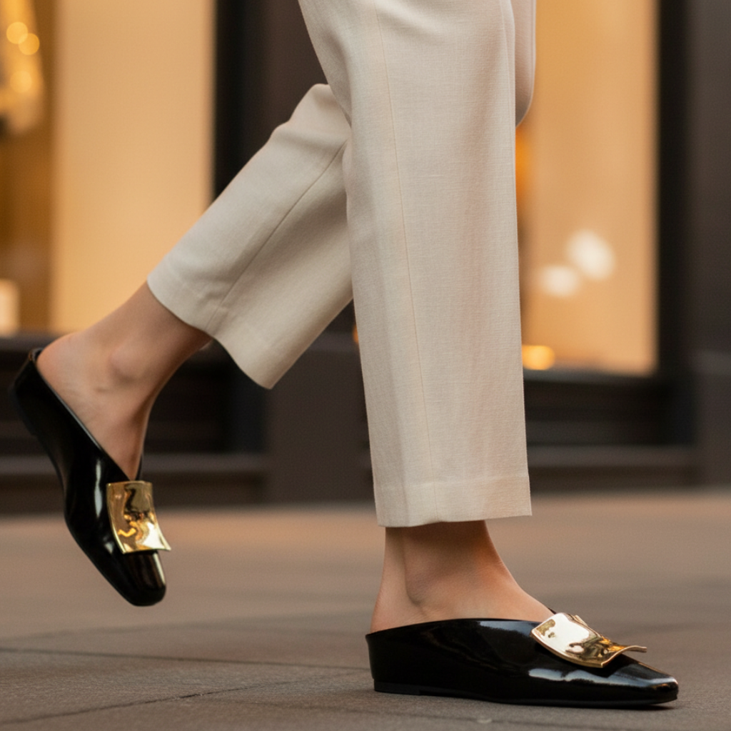 Adeline Square Toe Flats