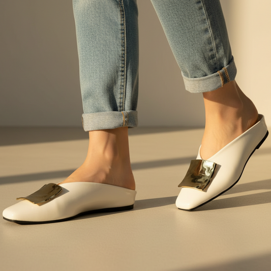 Adeline Square Toe Flats
