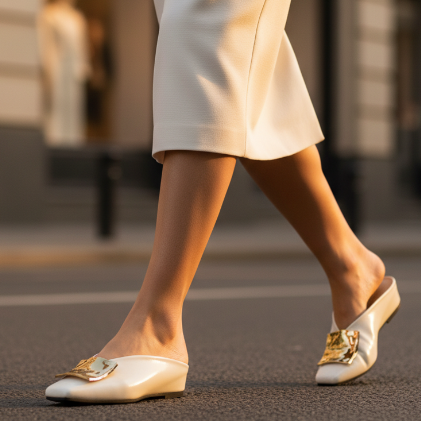 Adeline Square Toe Flats