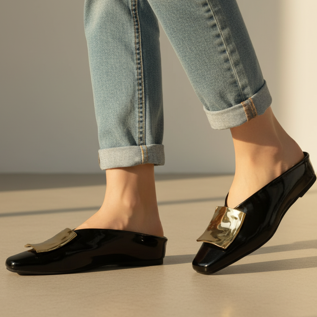 Adeline Square Toe Flats