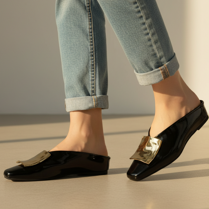 Adeline Square Toe Flats