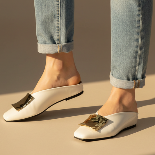 Adeline Square Toe Flats